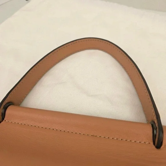 Coach Willis 1941 Top Handle Satchel Peach Leather Bag - Picture 12 of 16